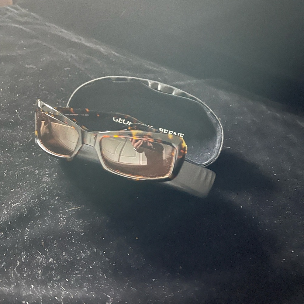 Geoffrey Beene Tortoiseshell Frame Sunglasses with Brown Lenses